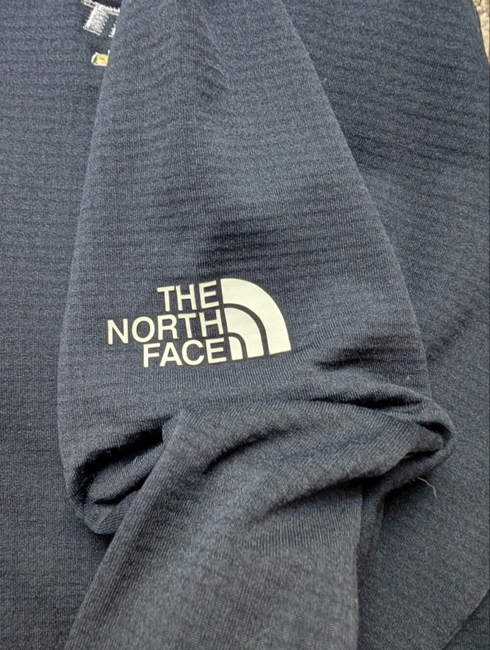 The North Face Navy Quarter-Zip Pullover With Tinney Company Embroidery Sz‎ XXL